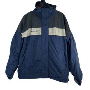 Columbia Mens Bugaboo 3-In-1 Interchange Ski Jacket Navy Blue Medium Warm